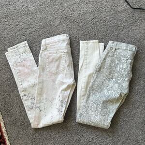 TWO PAIRS: J Brand Super Skinny Jeans